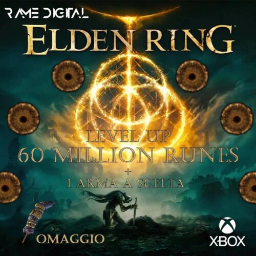 Elden Ring 60 Miglion Runes + 1 Free Weapon - Xbox
